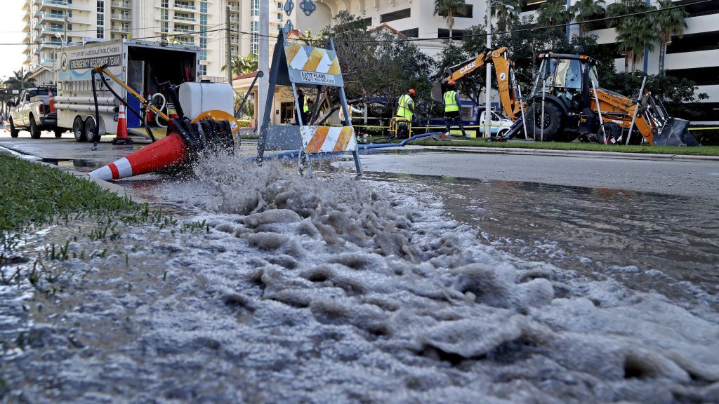 sewage spill in Ft. Lauderdale