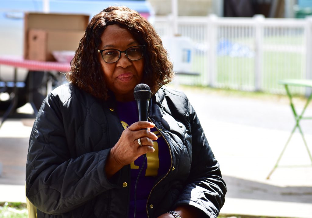 Myrtle Felton, an Inclusive Louisiana co-founder, said on March 14, 2023 that she joined in the fight against industry after five people in her family died within a few months. Photo by Lauren Whiddon/WUFT News
