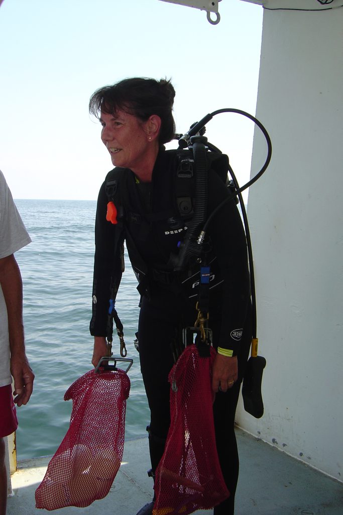 Nancy Rabalais with scuba gear on around 2015. Photo courtesy of Nancy Rabalais

