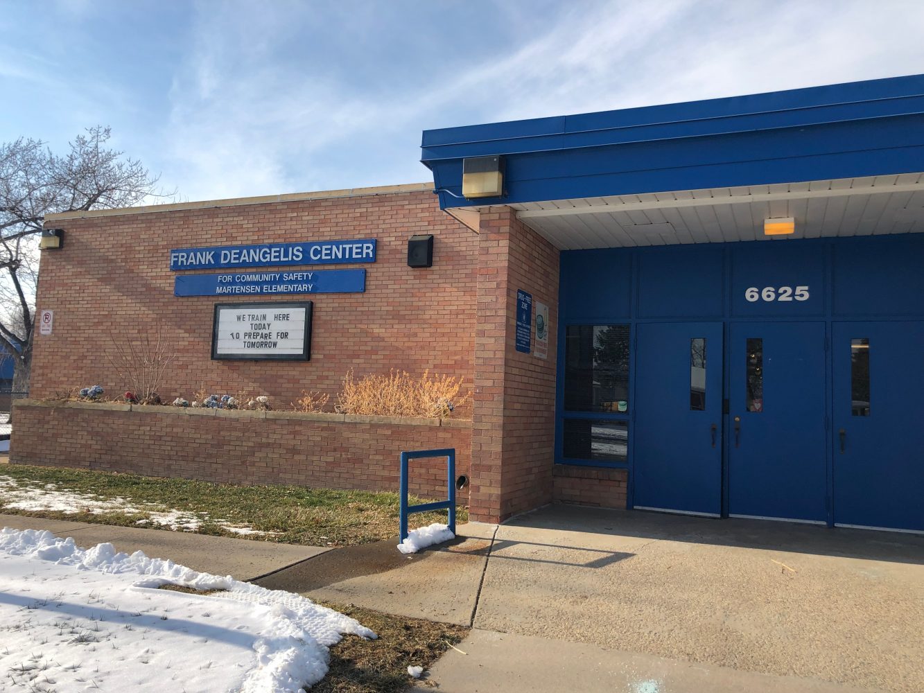 The Frank DeAngelis Center for Community Safety was named after the former Columbine Principal in 2017, three years after his retirement from Columbine. (Sky Lebron/WUFT News)