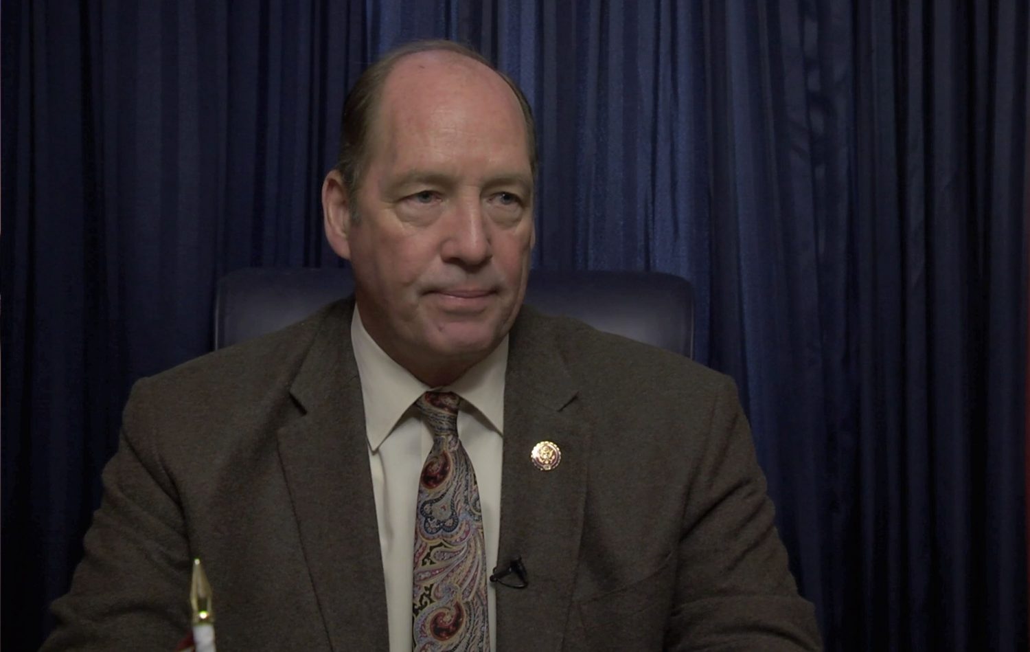 Congressman Ted Yoho in his D.C. office. He represents Florida's 3rd Congressional District which encompasses the University of Florida's college campus (Henry Coburn/WUFT News).