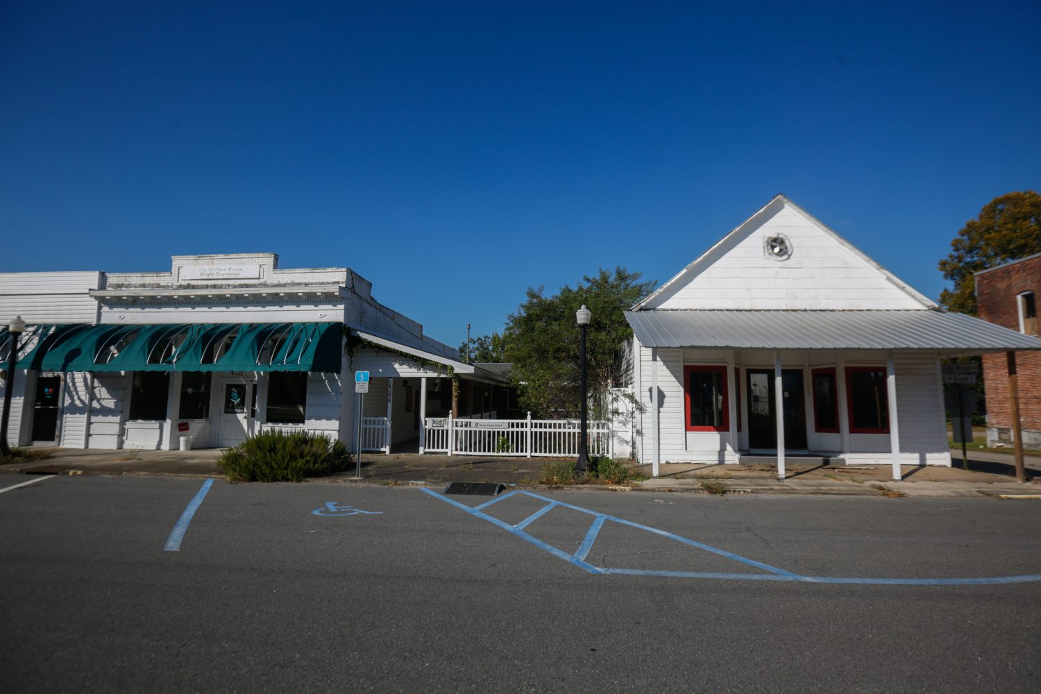 The proposed site for Greenville's grocery store lies on Grand Street, the town's once bustling city center. (Chris Day/WUFT News)