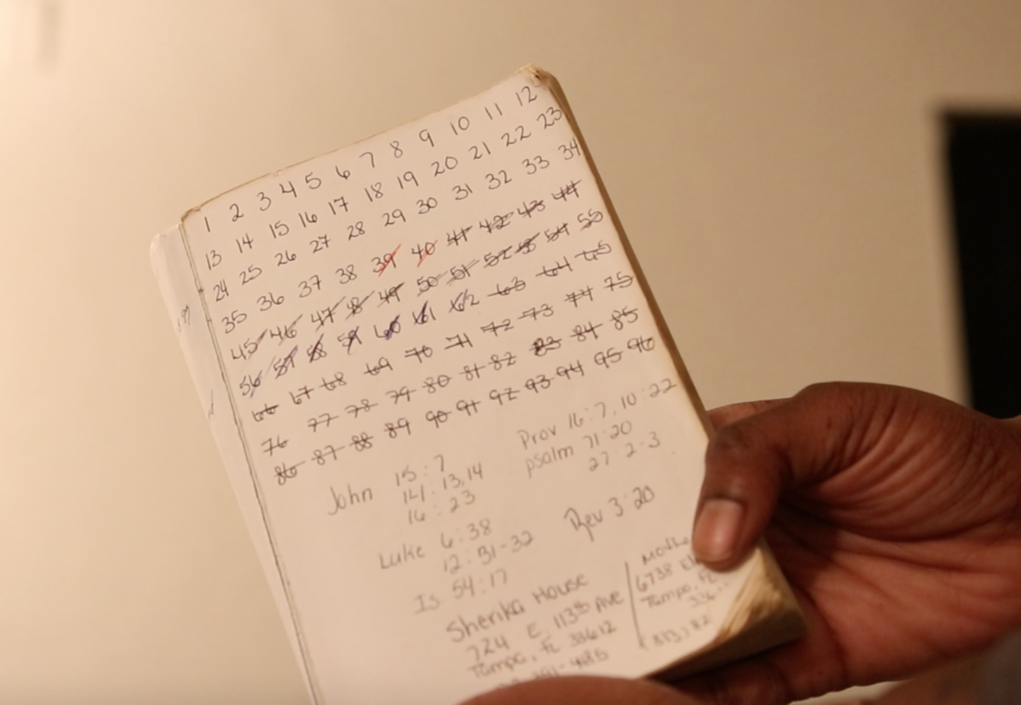 Jhody counted down the months left in her sentence, scribbling numbers in the blank pages of her prison Bible.