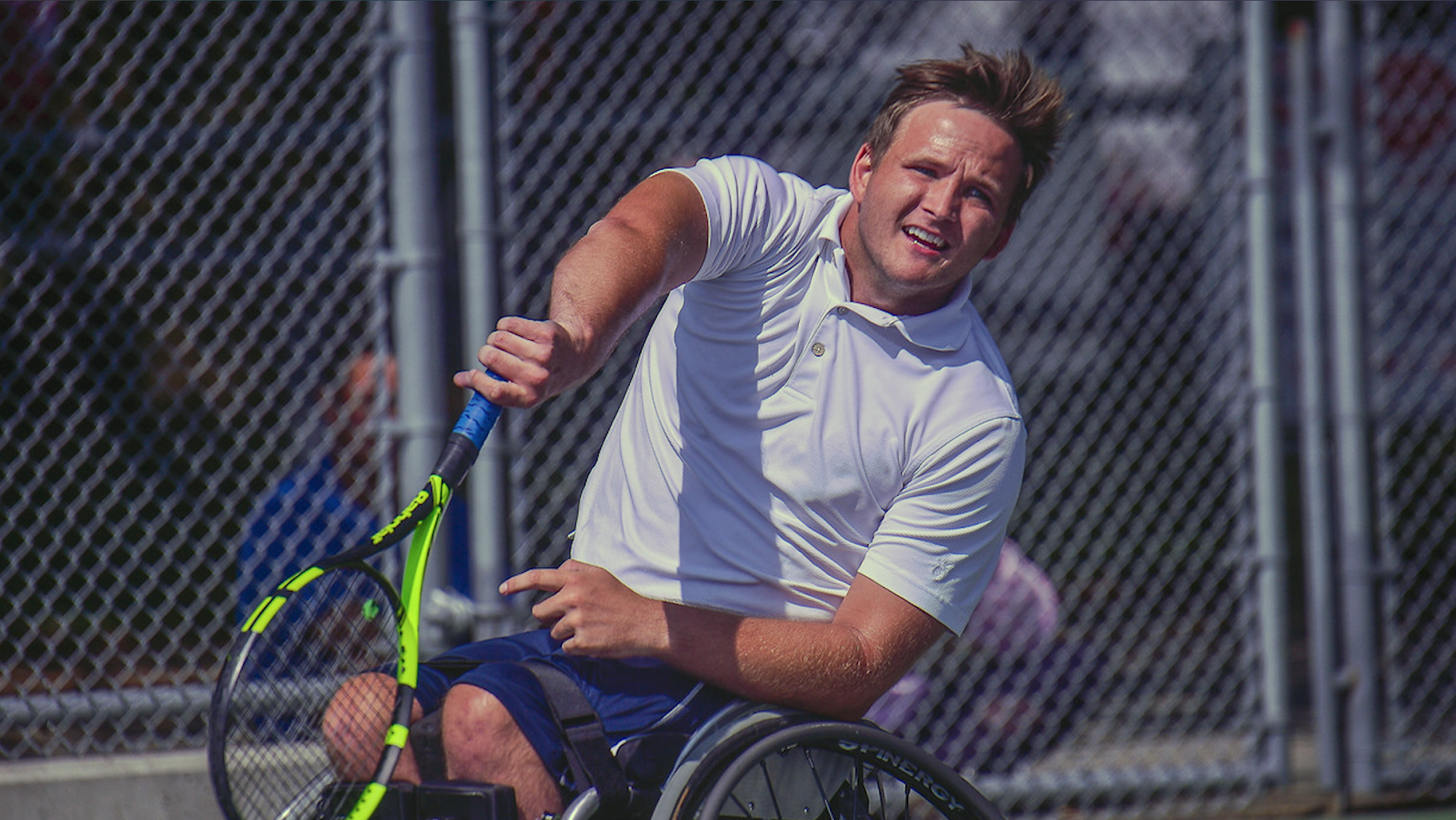 Chris Herman found tennis as an outlet following the accident. Perhaps more importantly, he found that he was great at it.