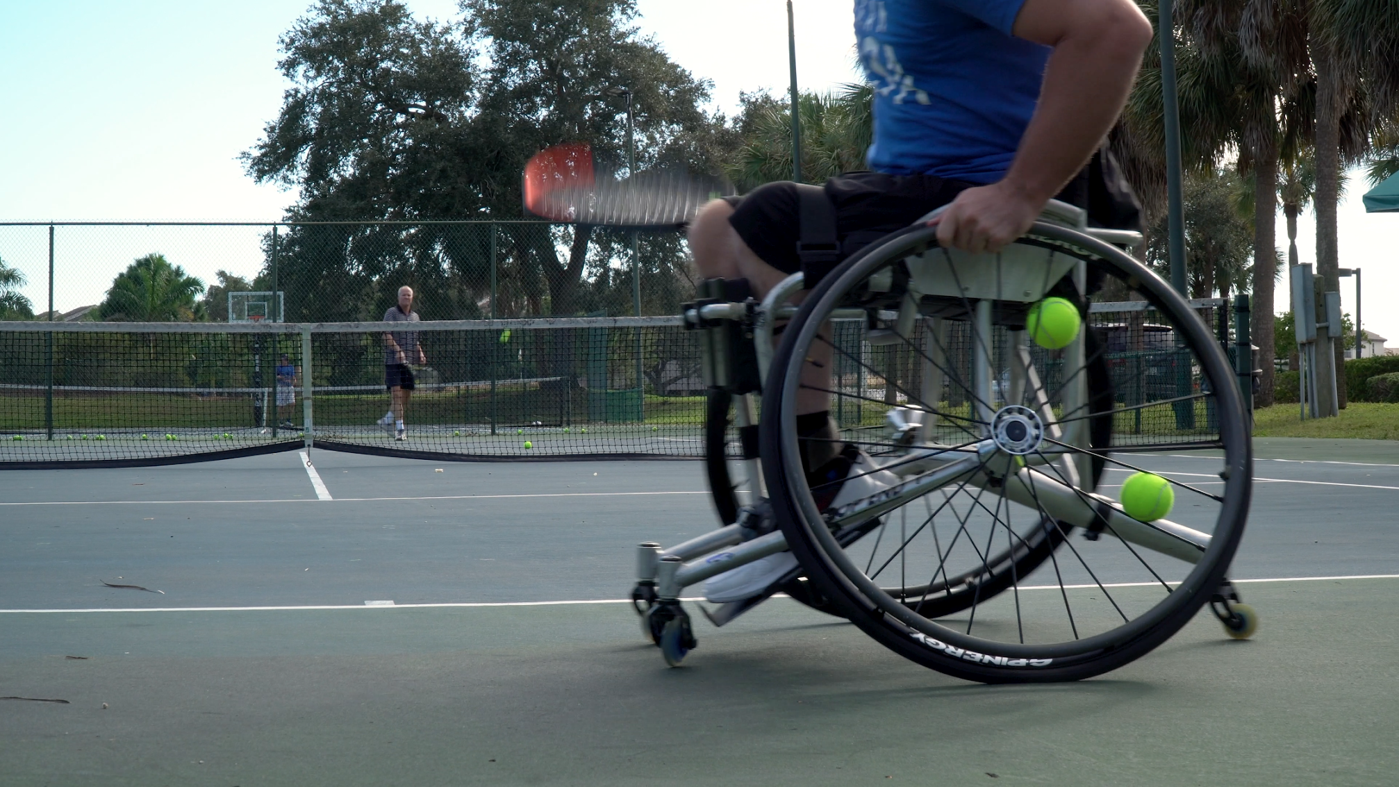 Chris and David Herman at a training session in late 2020.