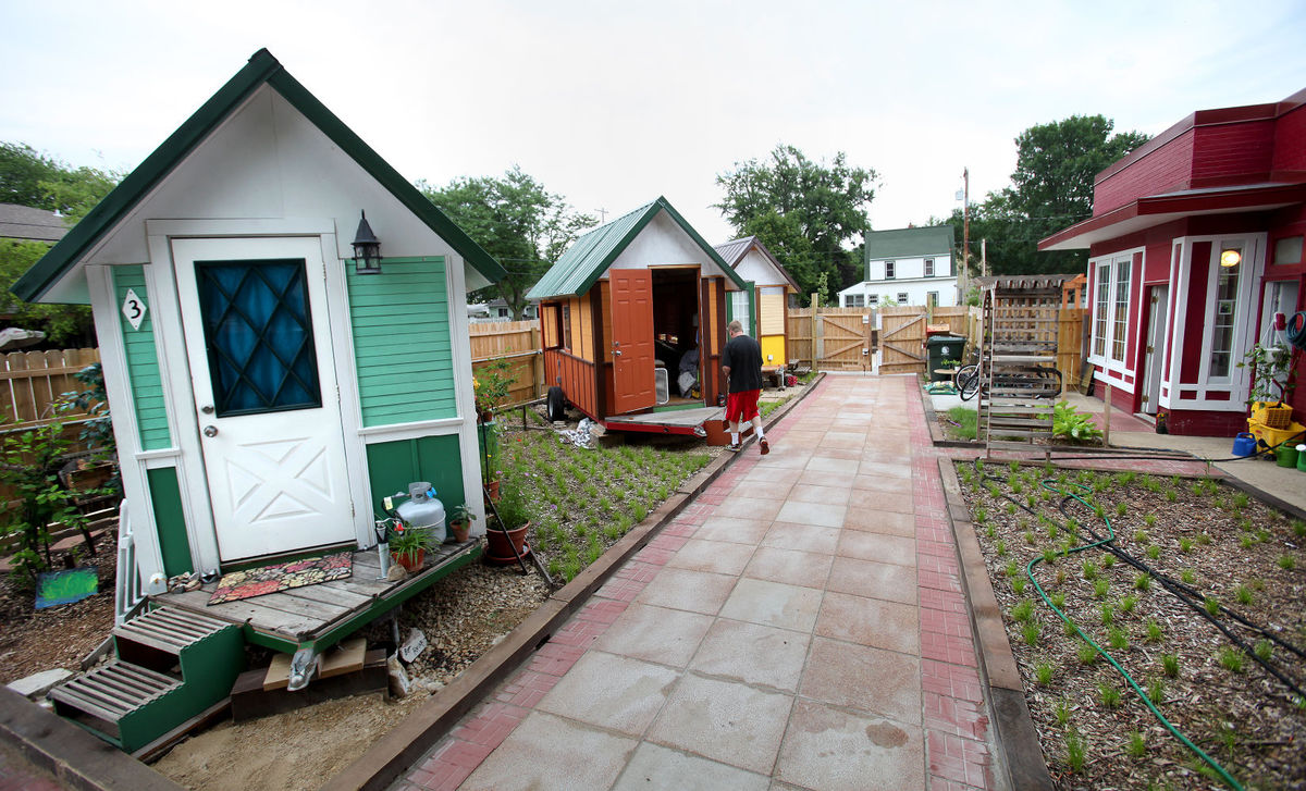Occupy Madison Village, one of the tiny-house neighborhoods of Madison, Wisconsin. Photo/Occupy Madison.