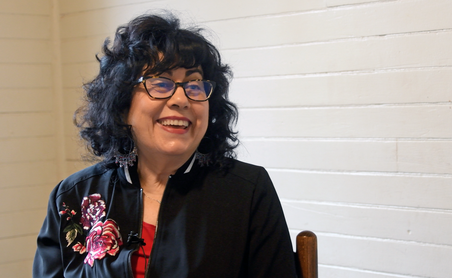 Marylee Orr smiles as she talks about her work with different communities. (Photo/Grace King)
